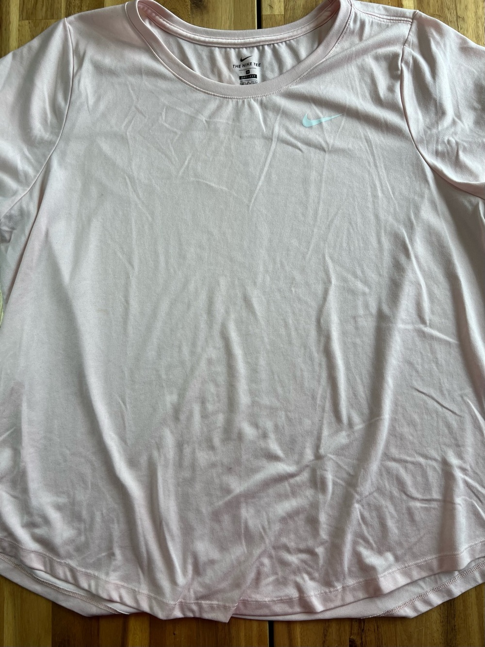 Nike Dri-FIT Tee Womens 2X Pink Short Sleeve Athletic Top Swoosh